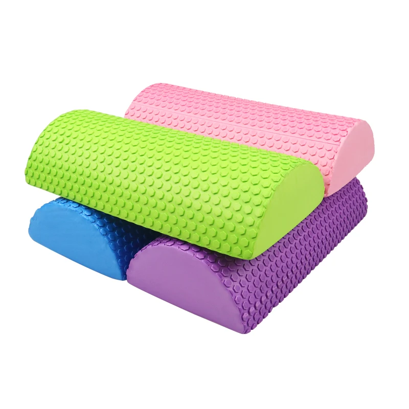 

Half Round Eva Foam Roller for Yoga Pilates Fitness Equipment Balance Pad Yoga Blocks with Massage Floating Point 30-45Cm
