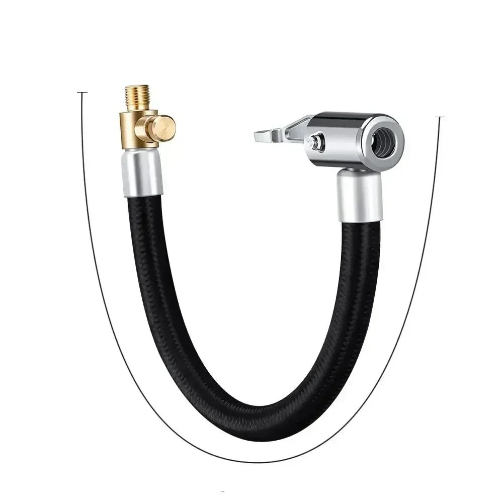 

1 шт. шланг для накачивания автомобильных шин надувной воздушный насос удлинитель переходник поворотный соединение шин блокировка воздушный патрон для велосипеда мотоцикла