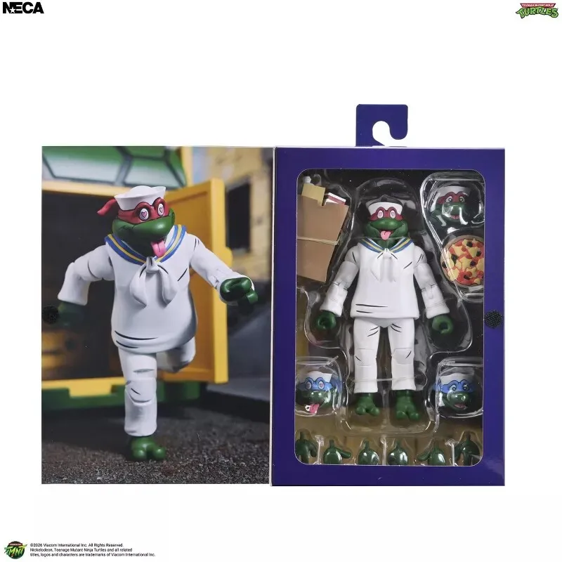 Фото Коллекционная подвижная фигурка Neca Teenage Mutant Ninja Turtles 1987 года, Ледерхед, 7 дюймов, с невидимой головой, для взрослых №4