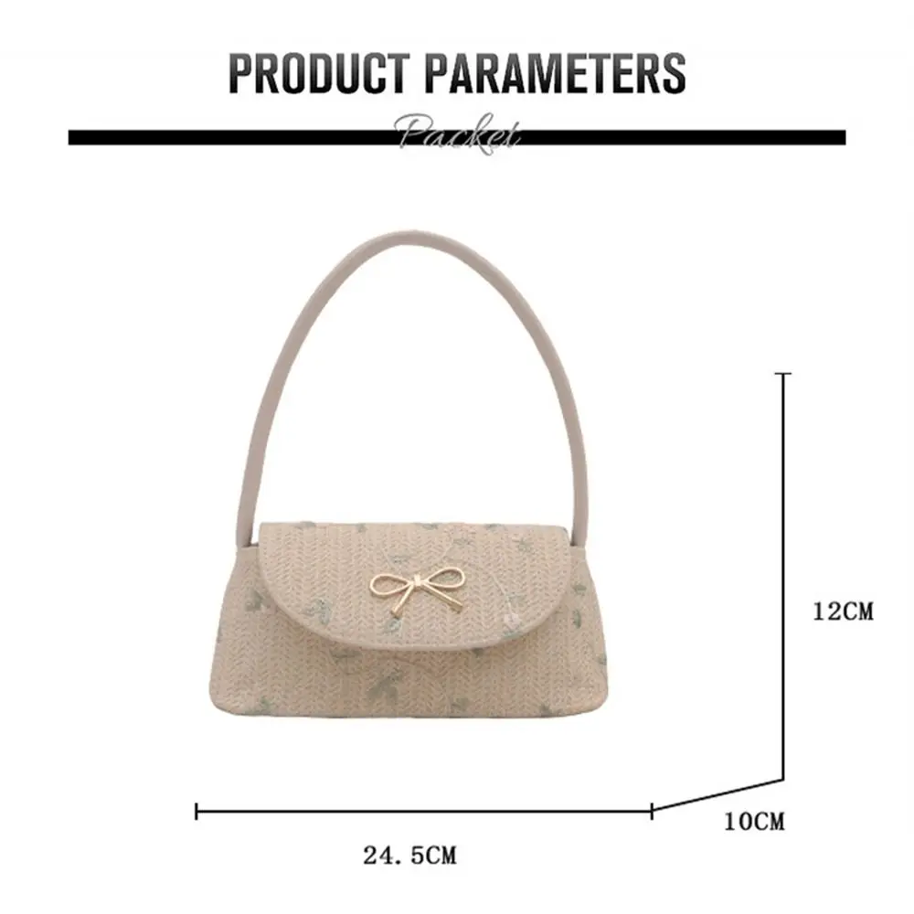 Модная плетеная Трава сумка на плечо ручной работы портативная маленькая