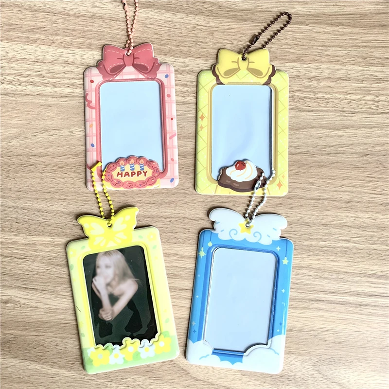 

INS Harajuku Style Photocard Holder Bowknot 3 Inch Kpop Idol Photo Sleeve Postcard Protector Card Sleeve Sweet Card Storage Book