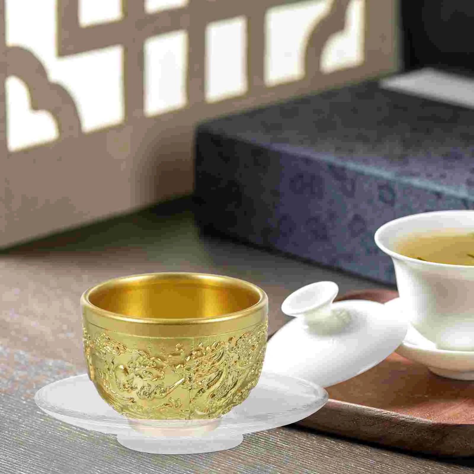 4 шт. десертная тарелка Стеклянное блюдо кофейные кружки чашки для эспрессо чая