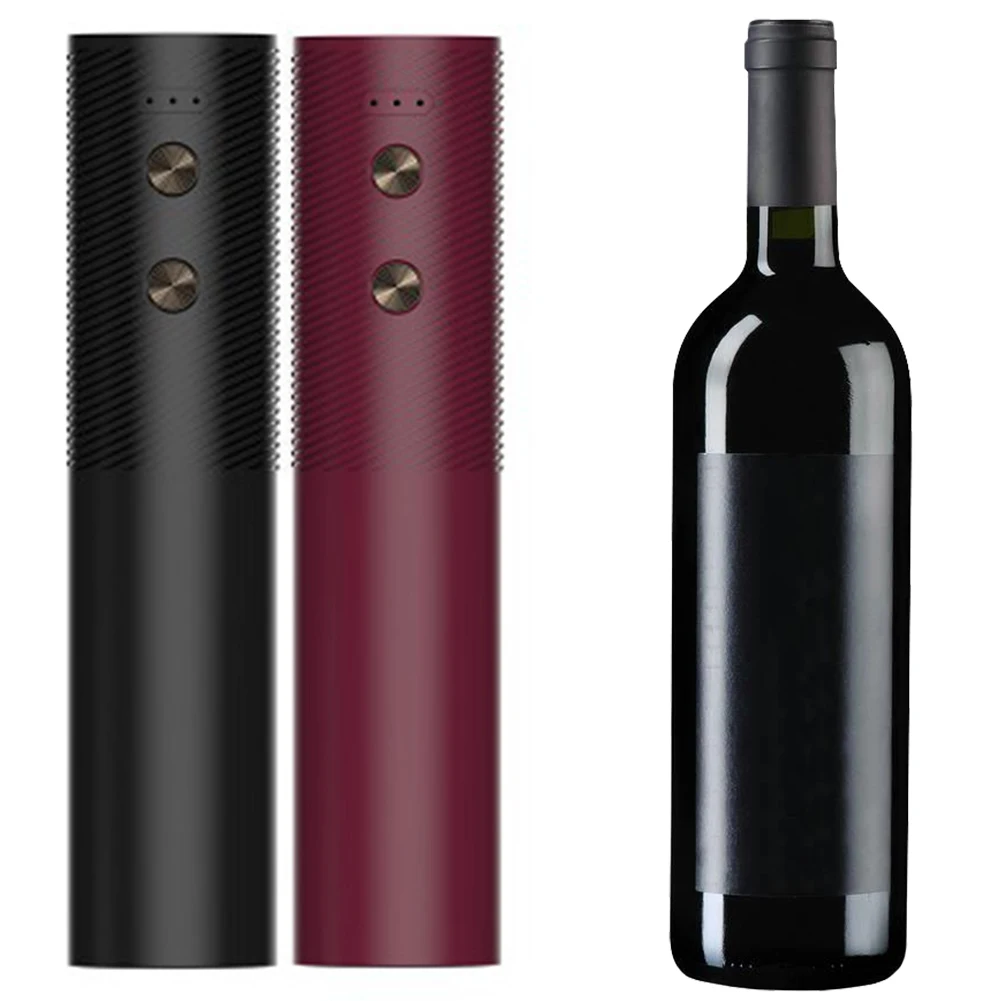Electric Wine Opener Rechargeable Automatic Red Multifunctional Cordless Bottle Corkscrew for