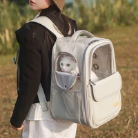 bags for cats portable schoolbags space capsules shoulders large capacity transparent backpacks dog carrier bags dog accessories