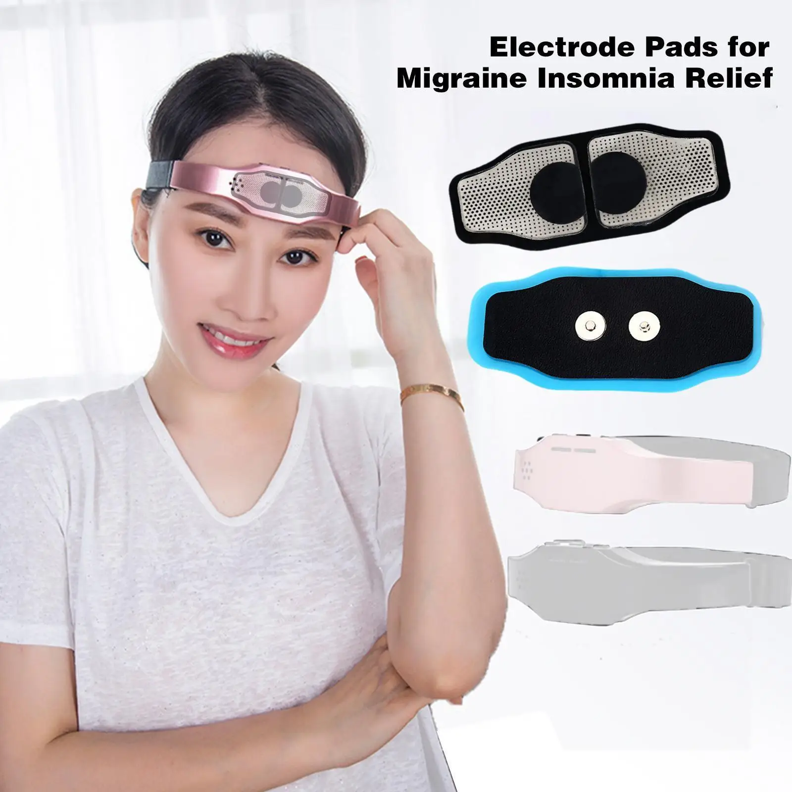 

Electrode Pads For Migraine Insomnia Relief Massager Electric Massage Sleep Monitor Patch Care Therapy Relax To O4l8