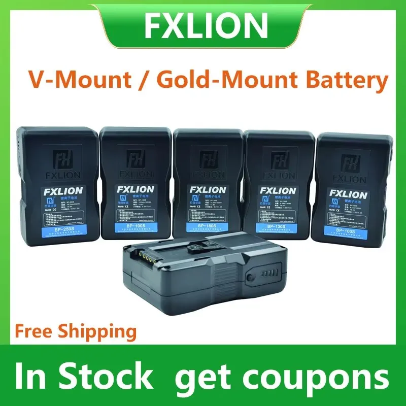 FXLION BP-160S 14 8 В 98 Втч 130 Аккумулятор с V-образным креплением для аккумулятора камеры