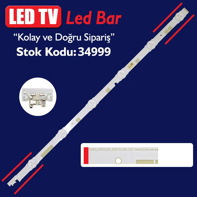 V5DR _ 550SCB R0 6 светодиодов 50 5 см (WK-344) FR4 медь