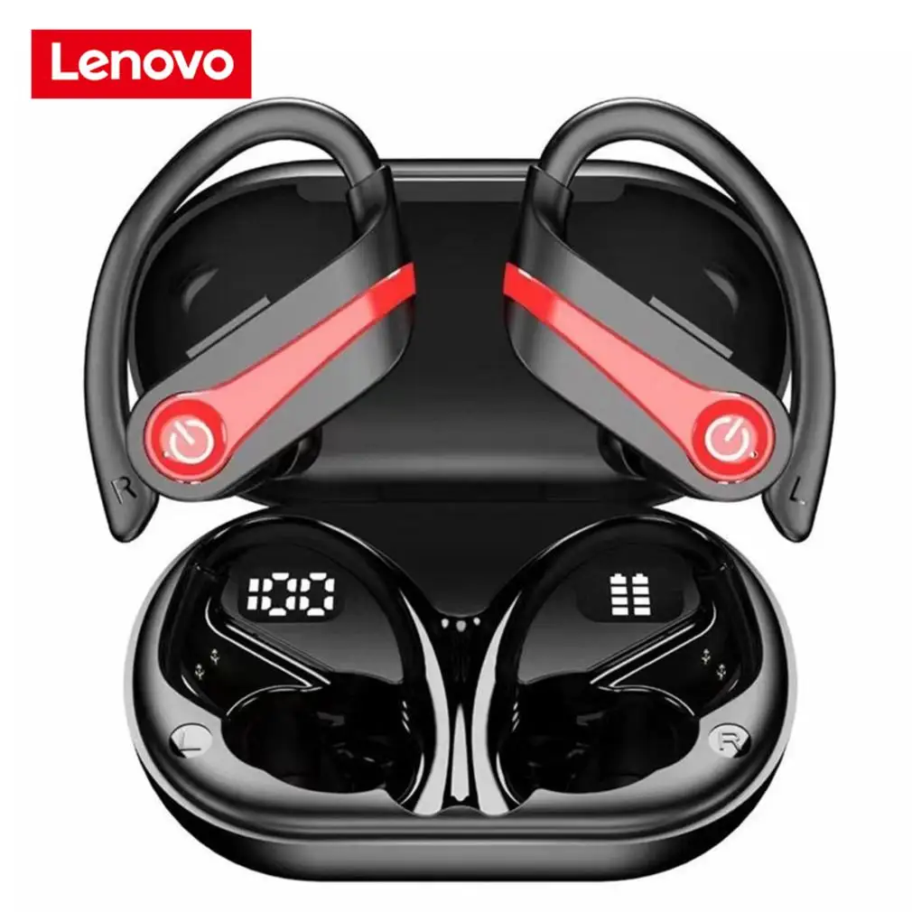

Беспроводные наушники Lenovo realme buds t100, Bluetooth 5,3, водонепроницаемые наушники-вкладыши с микрофоном и светодиодным дисплеем, спортивные наушники