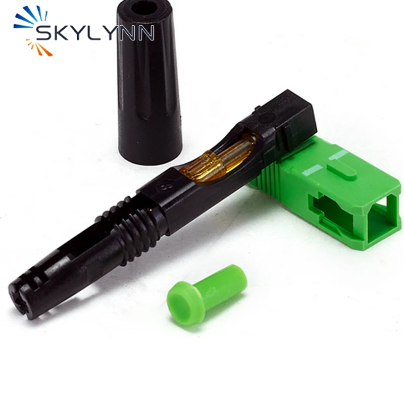SC/APC SC//UPC Drop Cable Connector 58mm Fiber Optic Fast Connector 50/100/200 pcs For FTTH Ship Out In 24 Hours