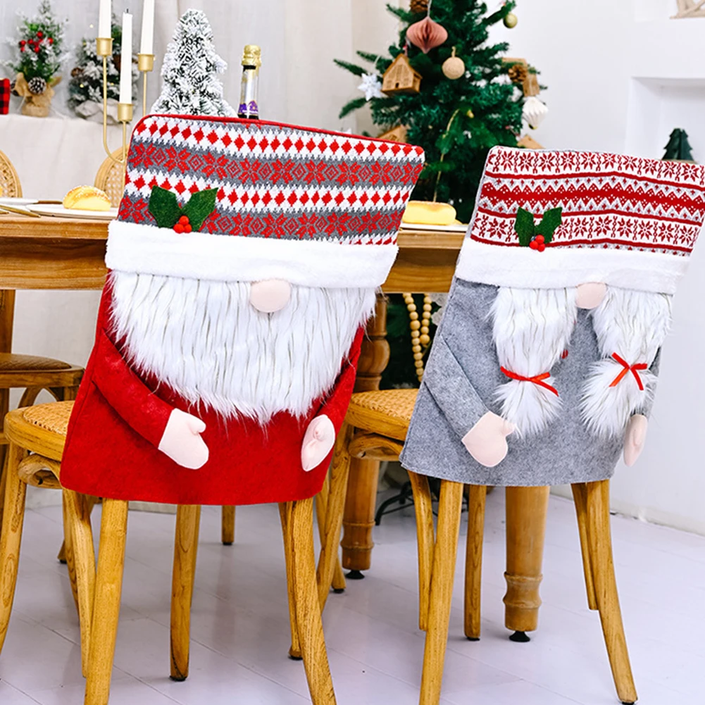 

Чехол на сиденье на Рождество 2023 защита от грязи рождественские украшения защитный чехол эластичные чехлы на стулья