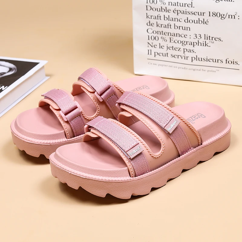 

New fashion sandals beach bathroom slippers soft sole non-slip 2022 hot sale casual comfortable breathable women's slippers