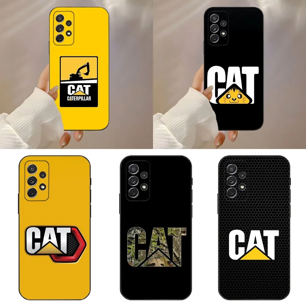 C-Caterpillars Excavator CAT Phone Case For Samsung Galaxy A91 A80 A73 A72 A71 A53A52 A32 A31A22 A21s A20 Black Cover