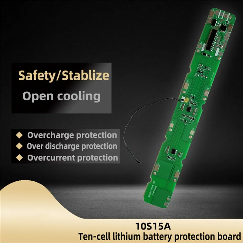 10S 36V BMS 15A Защитная плата литиевого аккумулятора с разными портами для