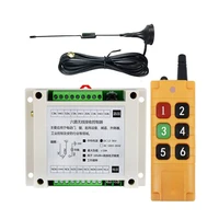 2000m dc12v 24v 36v 6ch 30a relay rf wireless remote control switch receiver transmitter suction antenna for led light or motor
