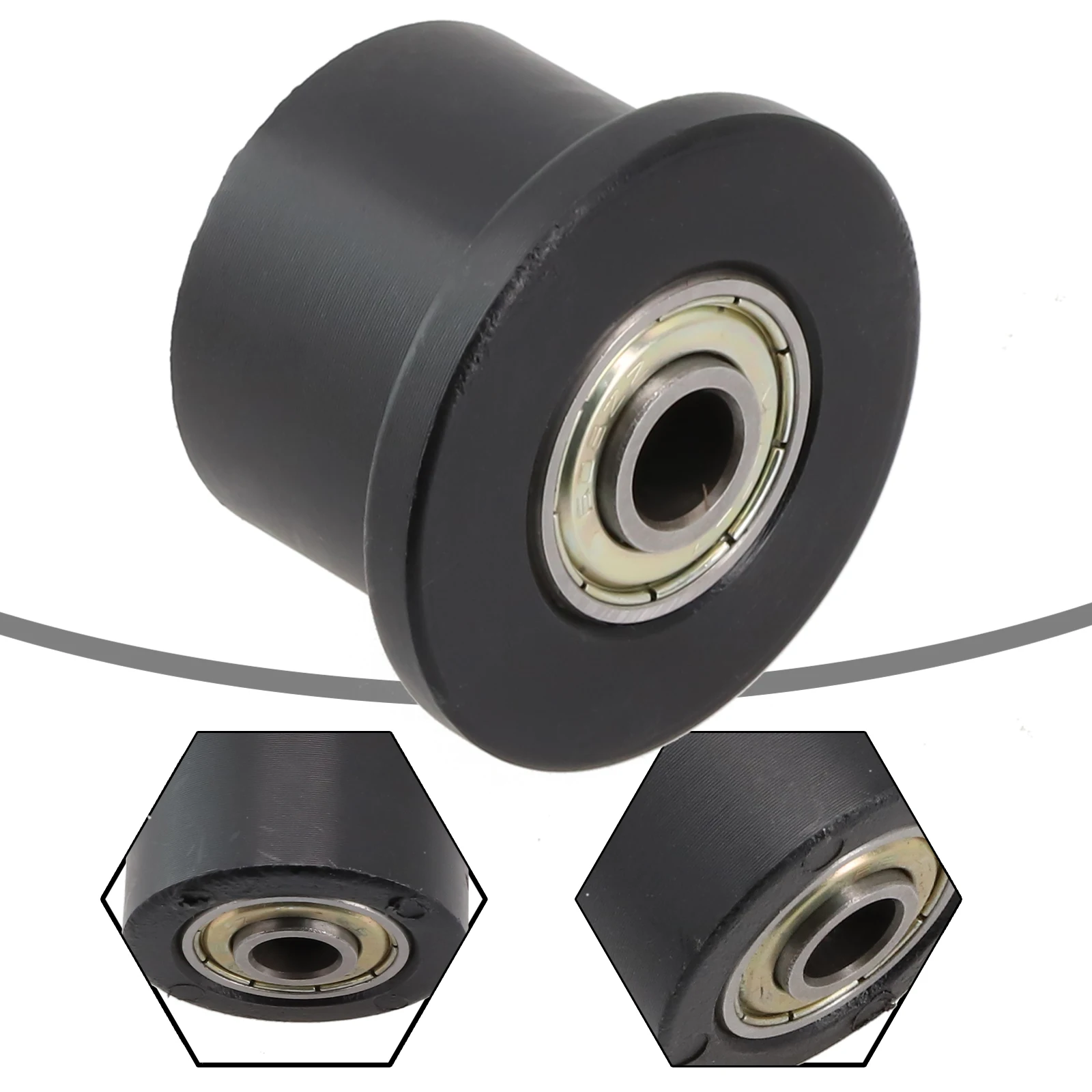 

For Gym 1*Pulley Black Equipment Parts For Fitness Equipment Plastic+metal Rowing Machine Roller 2023 Brand New