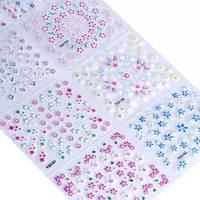 24sheetslot nail sticker 24 designs rose flowerbutterfly pattern 3d nail sticker nails art decals ntl 17
