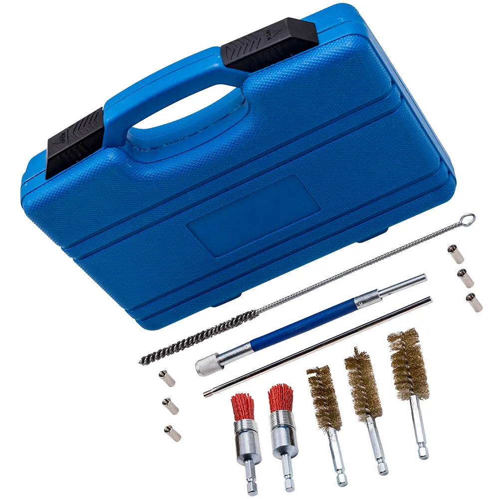 

Auto Tool Diesel Injector Seat Shaft Chamber Cleaning Cleaner Set Universal Cleaner Kit Injector Seats Cleaning Brushes Tools