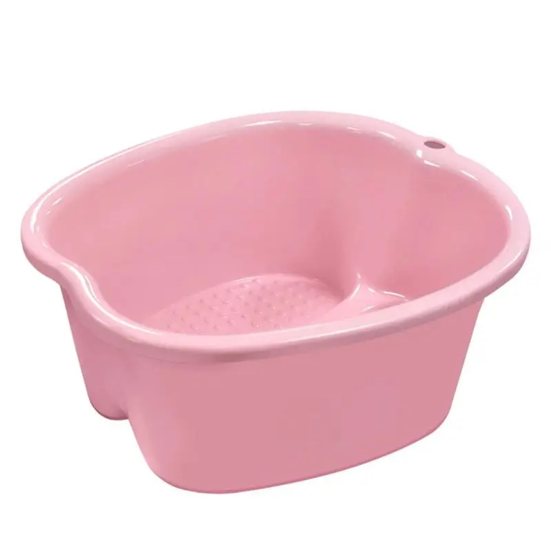 

2021 New Plastic Large Foot Bath Spa Tub Basin Bucket for Soaking Feet Detox Pedicure Massage Portable 3 Colors