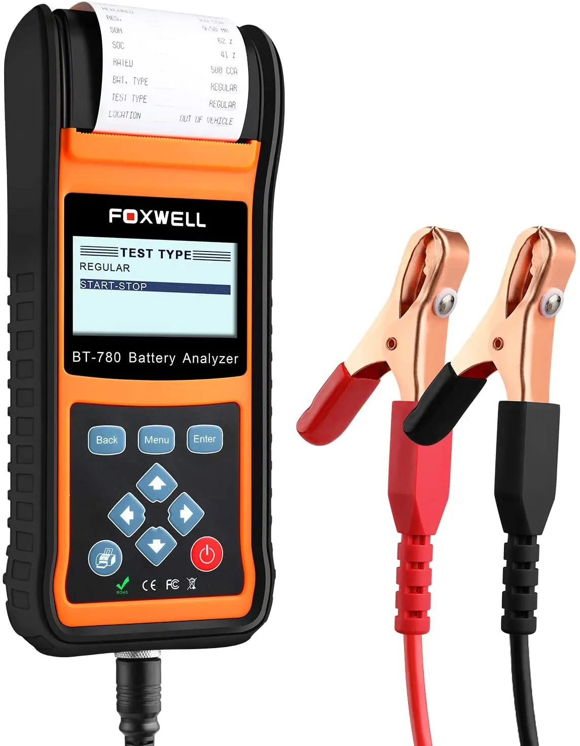 

Foxwell BT780 Car Battery Tester 12V & 24V Battery Analyzers built-in printer