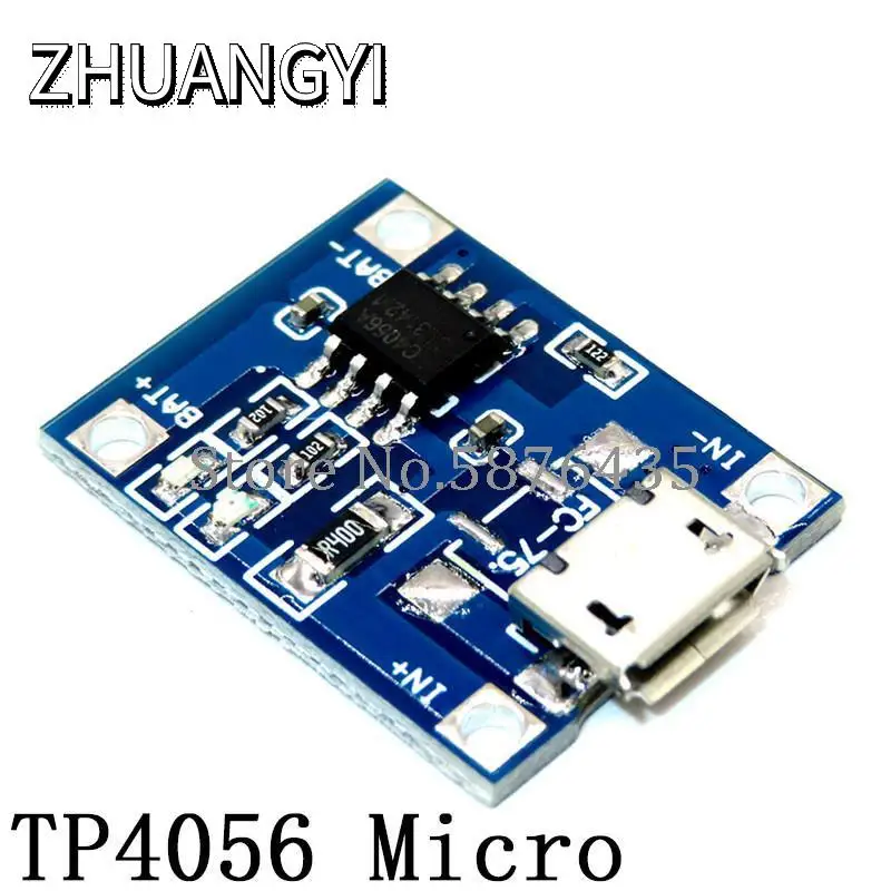 Micro USB 5V 1A 18650 TP4056 фотозарядная плата с защитой + MT3608 2А