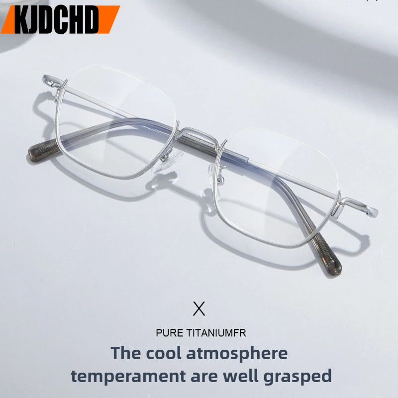 KJDCHD 2025 новый дизайн унисекс ретро полурамки очки компьютерные прогрессивные по