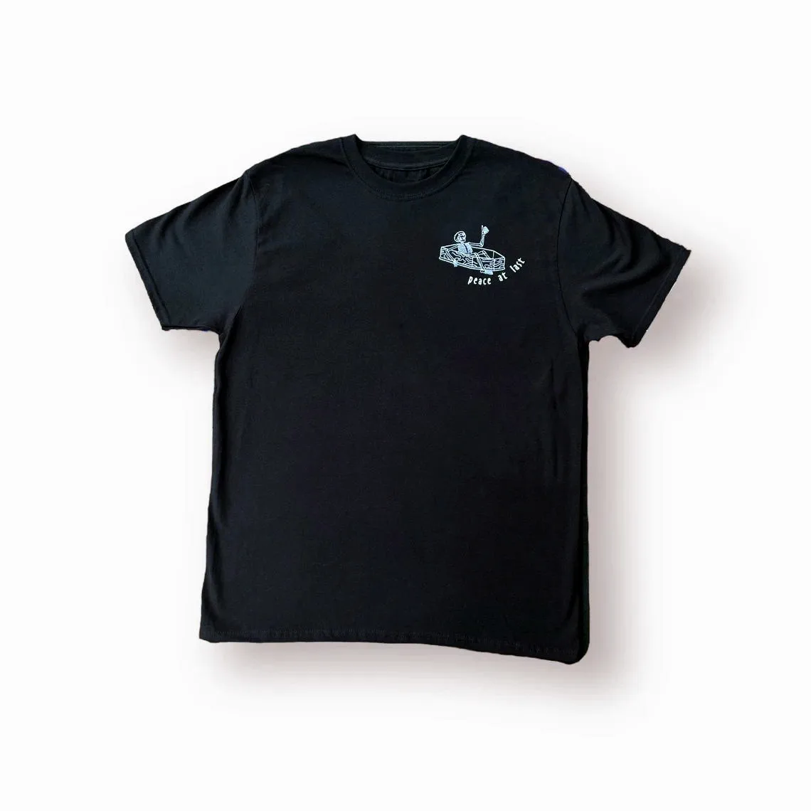 Peace at Last Забавные футболки с вышивкой черепа и графикой унисекс 100% хлопок