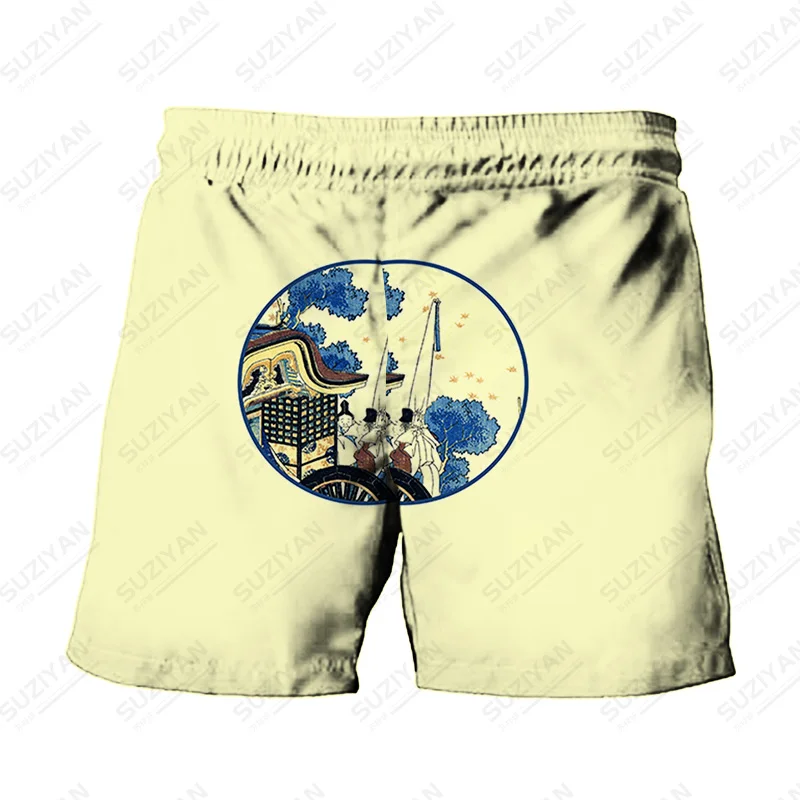 

Забавные узоры, не требующие глажки летние мужские сексуальные брюки для повседневных брюк, новые мужские короткие шорты 2022, купальник для ...