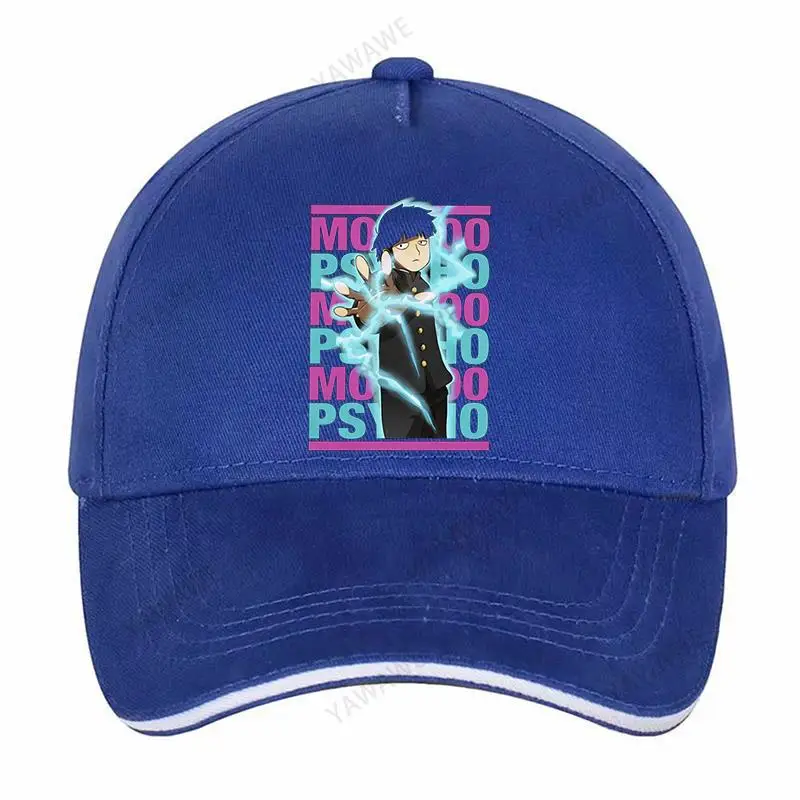 

Classic Manga Shigeo Kageyama Solid Sunhat Men Pure Cotton Summer Baseball Caps Cool Mob Psycho 100 Boyfriend Caps hip hop hat