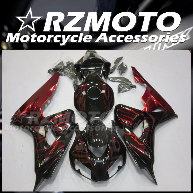 

4Gifts New ABS Whole Motorcycle Fairings Kit Fit for HONDA CBR1000RR 2006 2007 06 07 Bodywork Set Red Flame