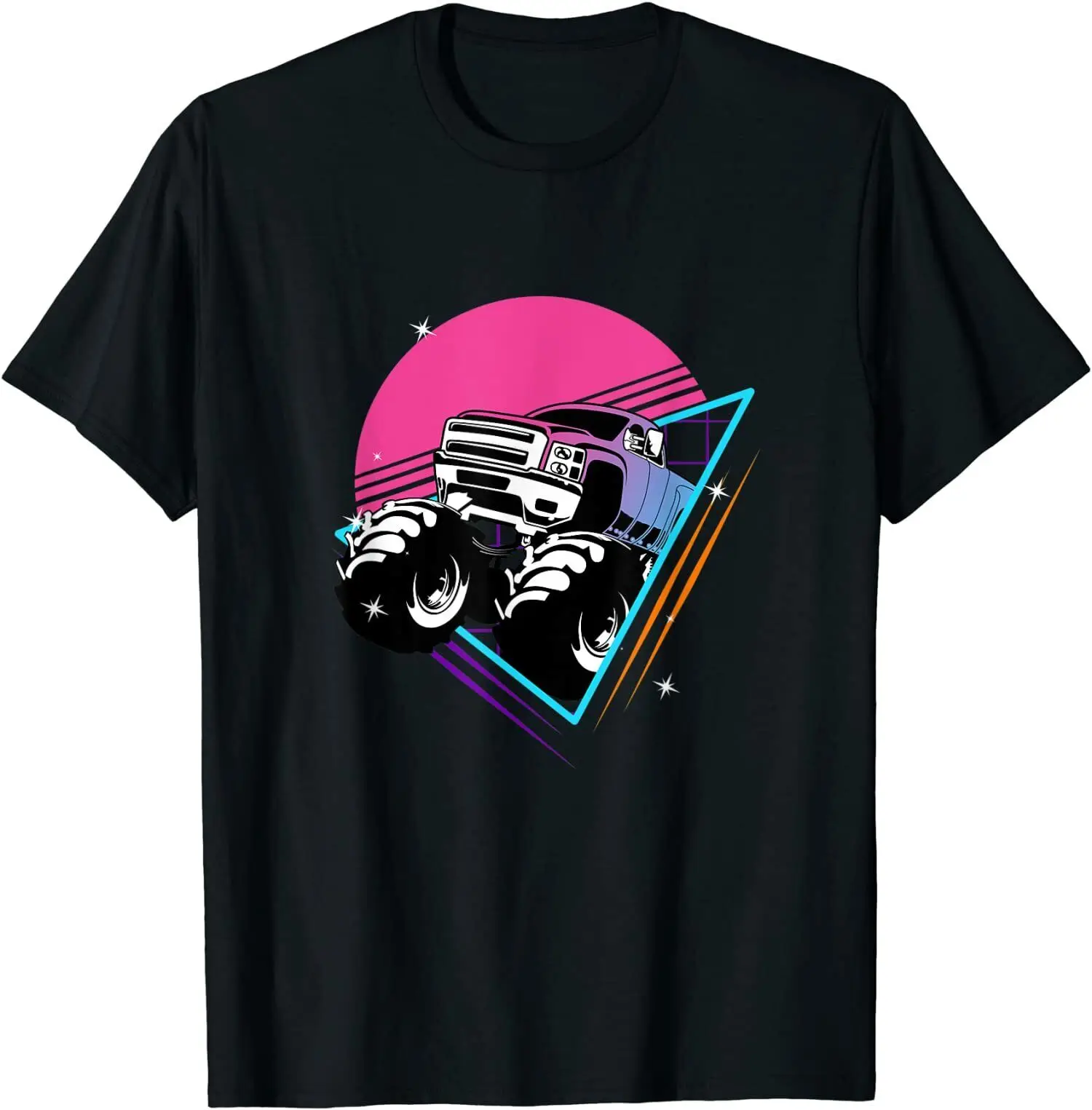 

Retro Monster Truck Show Vintage Summer Cotton T Shirt Men Casual Short Sleeve Tees Tops Dropshipping