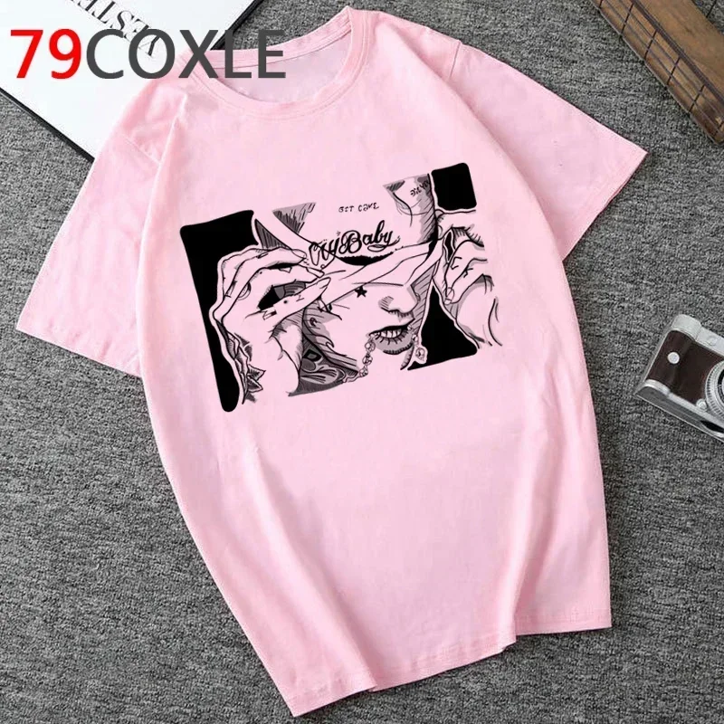 Повседневная мужская футболка Lil Peep Cry Baby с забавным мультяшным принтом и
