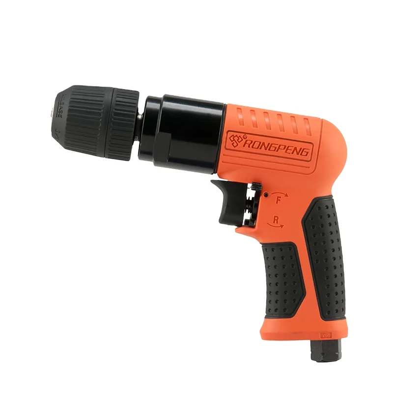 

RONGPENG High Industrial Quality Professional Keyless 3/8 Inch Reversible Air Drill 1800RPM Penumatic Tool