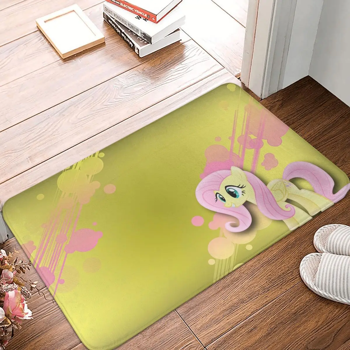 

Ponies My Little Pony Non-slip Doormat Fluttershy Living Room Kitchen Mat Outdoor Carpet Flannel Modern Decor