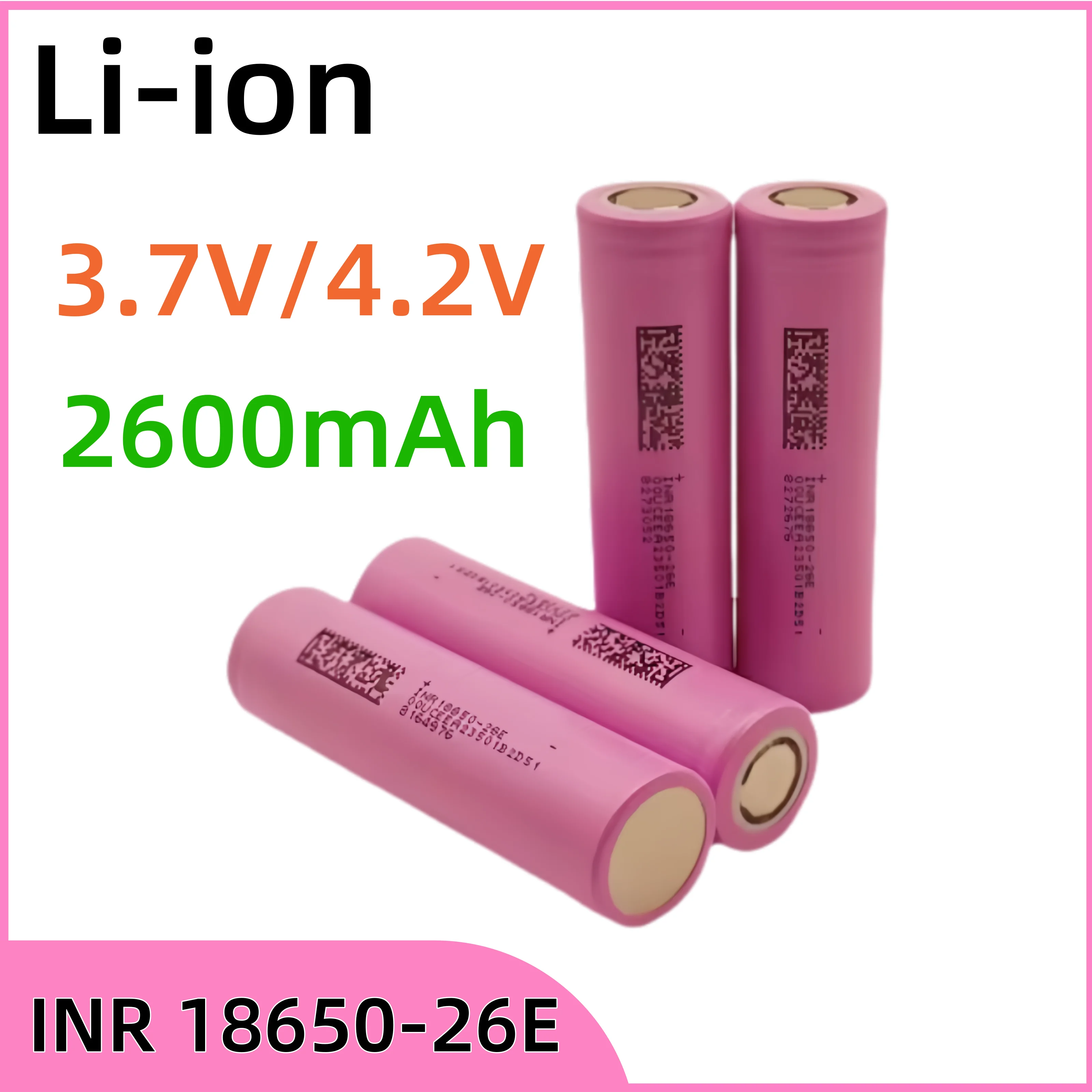 Литий-ионный аккумулятор INR18650-26E 2600 мАч