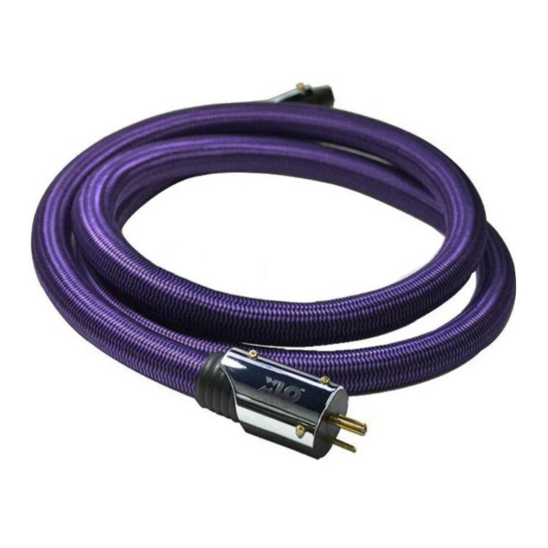 

Audiophile XLO Purple Rush HiFi Audio Power Cable Low-loss US & EU Plug Cord