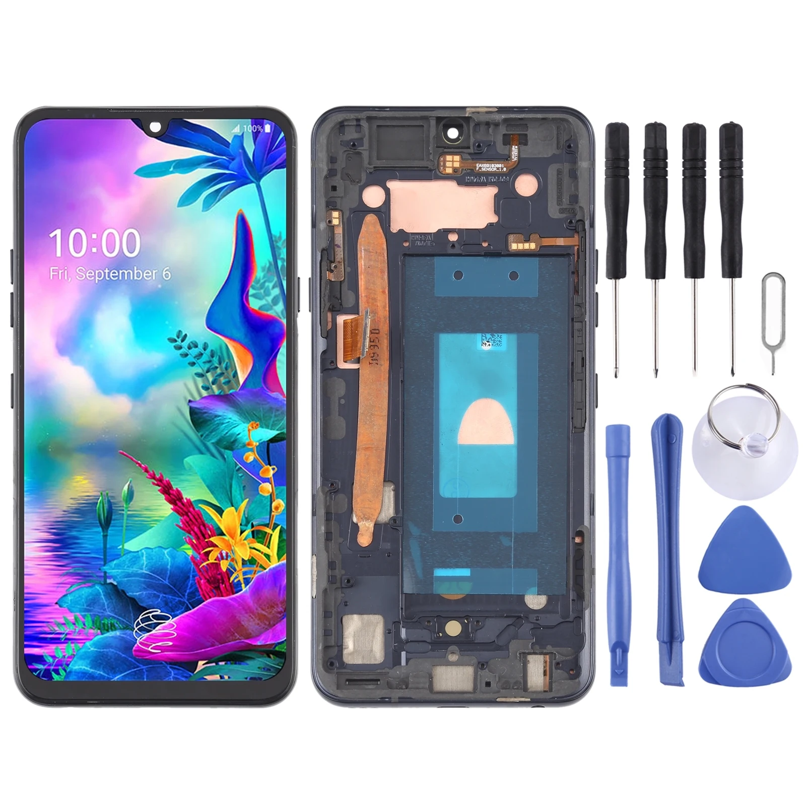 

iPartsBuy for LG G8X ThinQ LMG850EMW LM-G850 LCD Screen and Digitizer Full Assembly with Frame