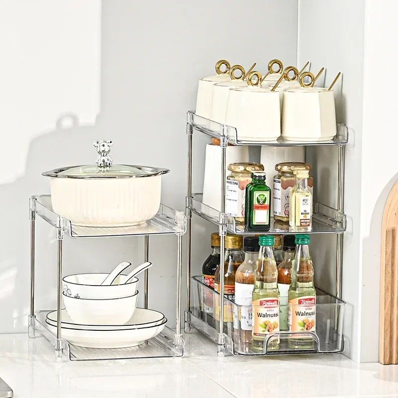 Складной органайзер для косметики прозрачная стойка хранения