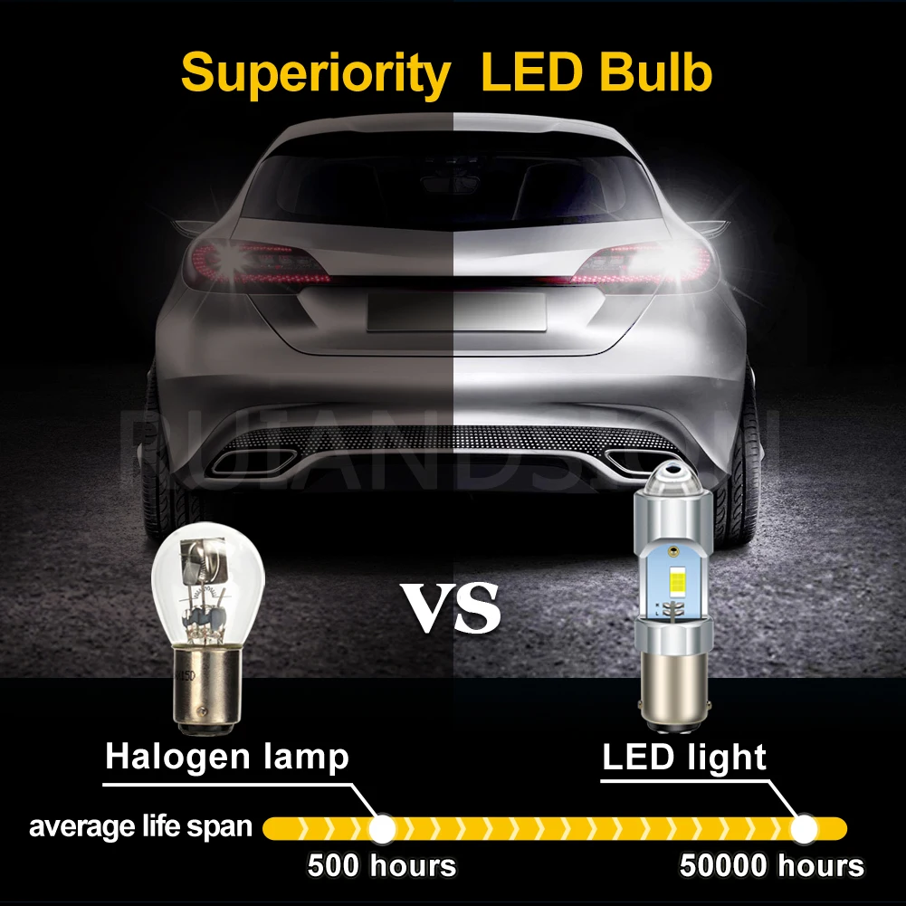 Лампа для передних фар мотоцикла Ruiandsion BA15D 3570 3SMD с чипом автомобильные