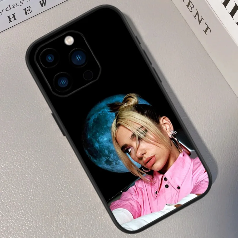 Чехол для телефона D-Dua Singer L-Lipa iPhone 13 14 15 11 12 Mini Pro Max XR X черный чехол
