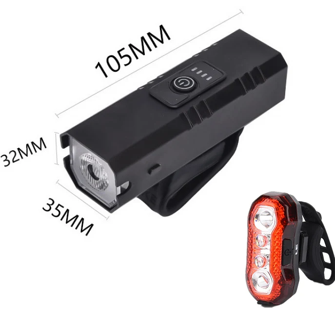 

ZK50 Bicycle Charging Headlight Warning Light Single Lamp Bead Tail Light High Brightness Bicycle tail light combination