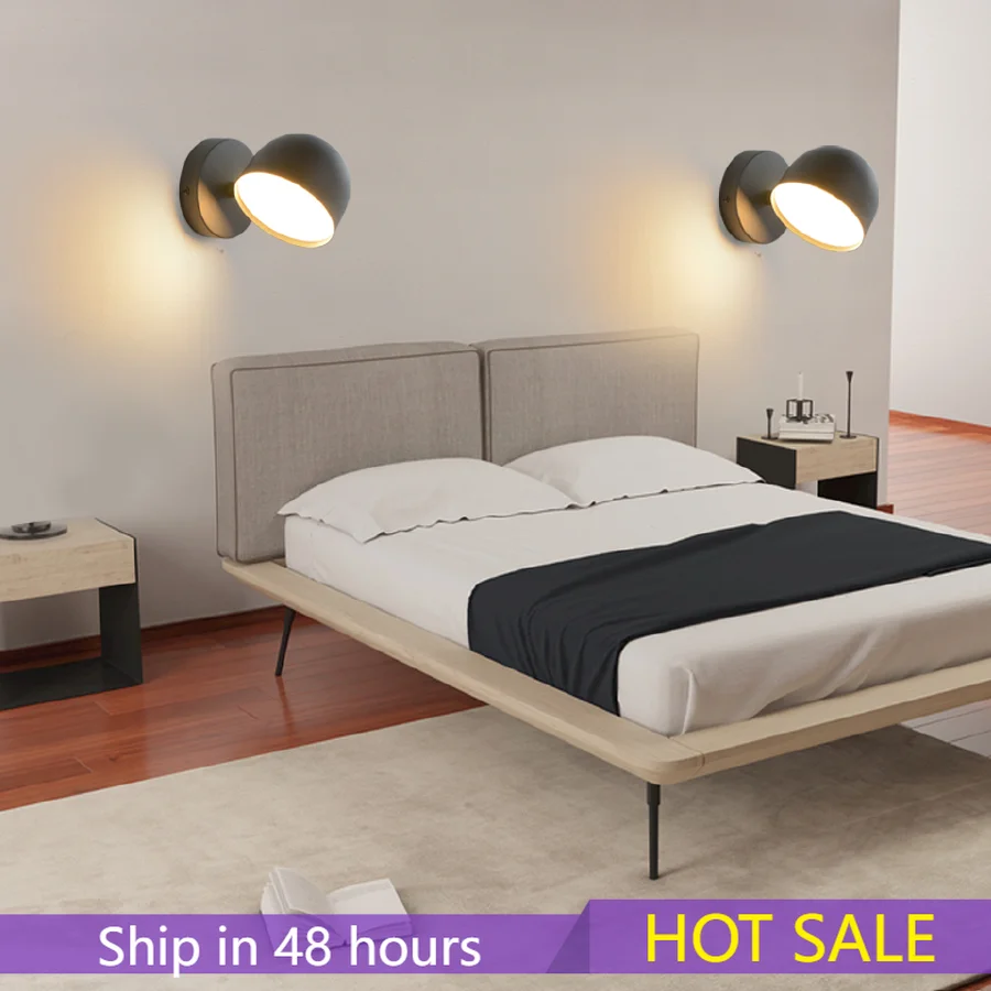 

Indoor Led Wandlamp 9W Smart Touch Traploos Dimmen Wandlamp 350 �� Draaibare Blaker Voor Home Living kamer Bed Lichten