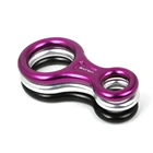 Rock Восхождение Карабин 8 Форма такелаж спусковое устройство Алюминий рисунок страховочное устройство спуск 35KN восемь кольцо оборудование для спуска по склону