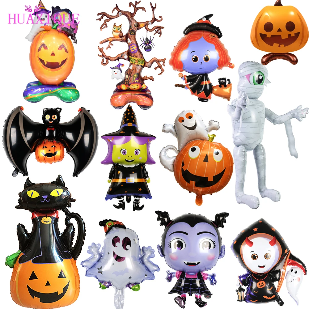 

Halloween Decorations Balloon Pumpkin Ghost Spider Foil Halloween Balloons Witch Bat Globos Kids Inflatable Toys Party Supplies