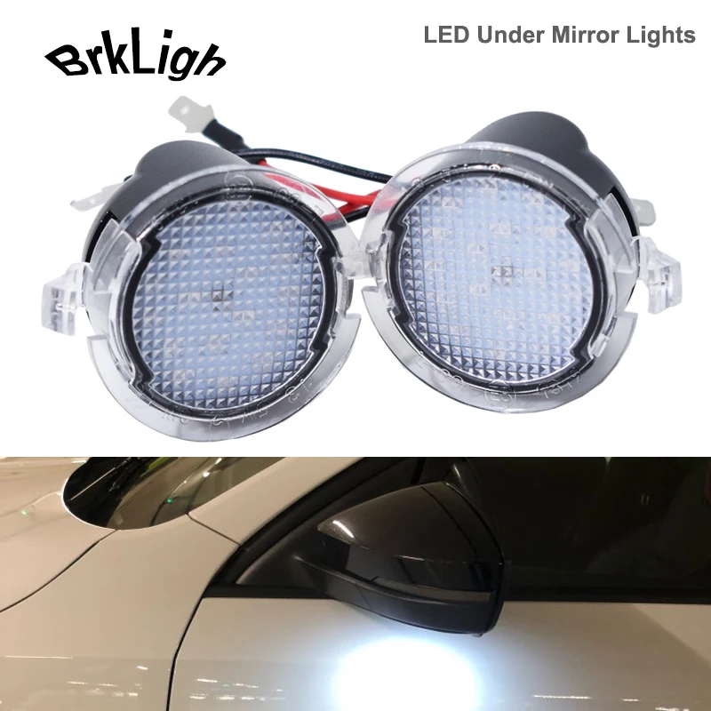 

2Pcs LED Puddle Lights Under Mirror Lamps For Lincoln Navigator MKZ MKX MKT MKS Mark LT LS Sedan Ford White Canbus Car-Styling