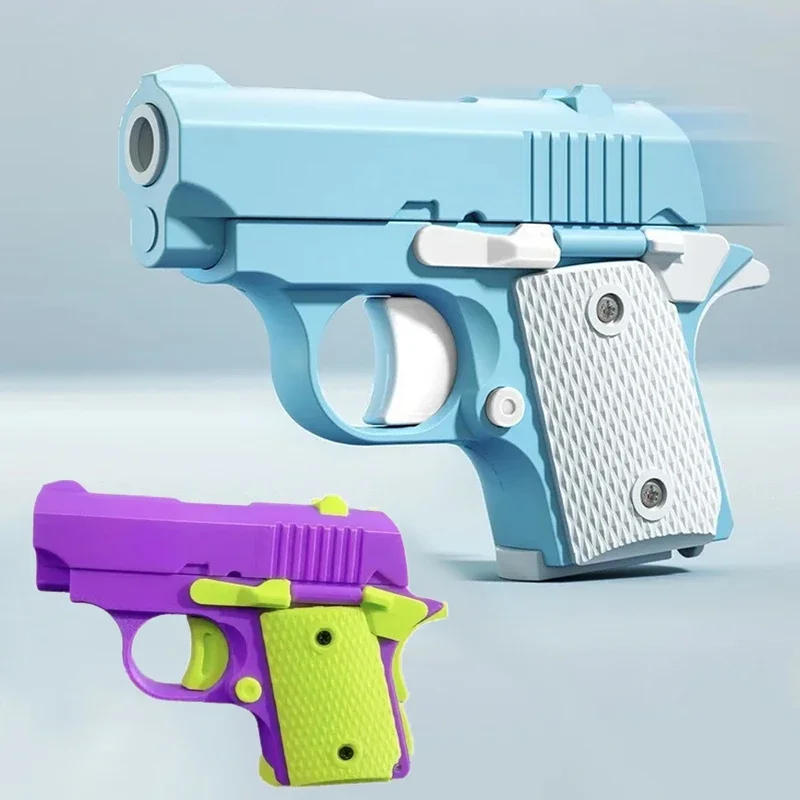 Детские игрушечные пистолеты модель 3D Mini 1911 игрушка с гравитационной печатью для
