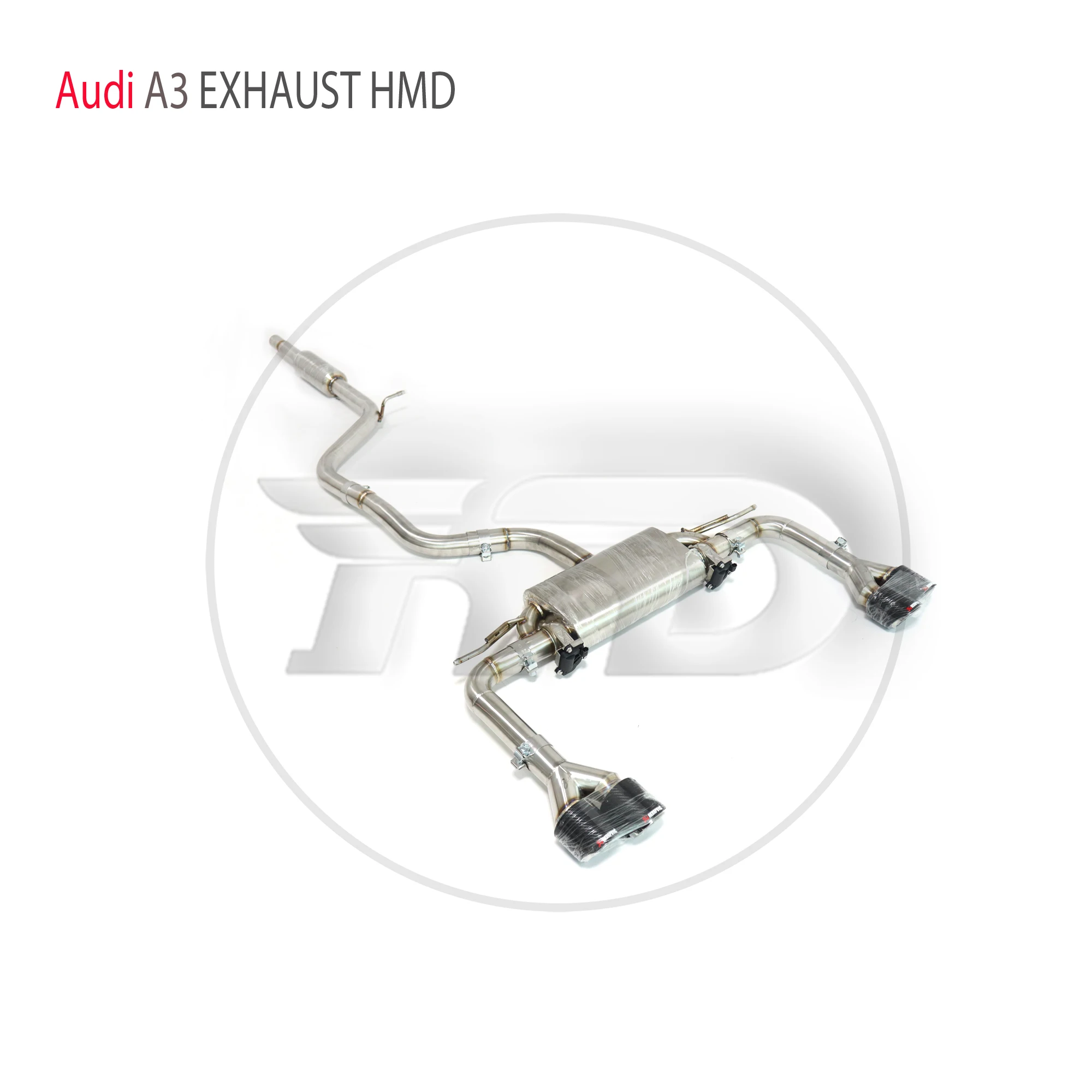 

HMD Stainless Steel Exhaust System Performance Catback For Audi A3 1.4T 1.8T 2.0T Auto Modification Electronic Valve Muffler
