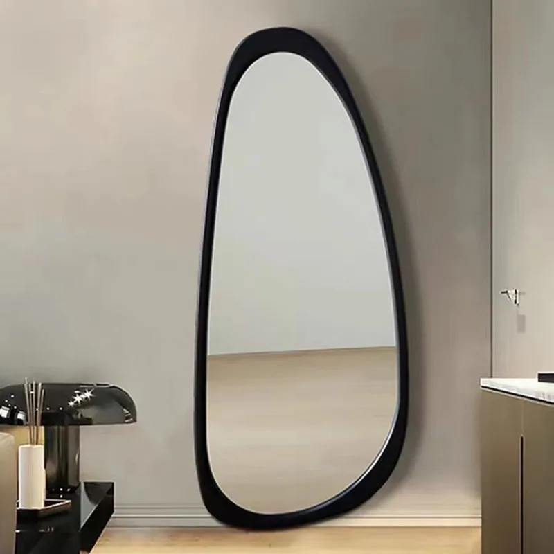 

Irregular Black Makeup Mirror Big Bathroom Free Shipping Abstract Full Body Mirror Shower Badezimmer Dekoration Room Decoration
