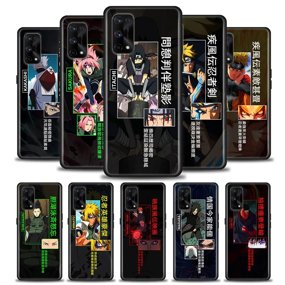 

Naruto Kakashi Silicone Phone Case For Oppo Realme 5 5i 5s 6i 6 7 7i 8 8i 9 9i 5g Pro XT Black Soft TPU Cover Sasuke Pain Anime