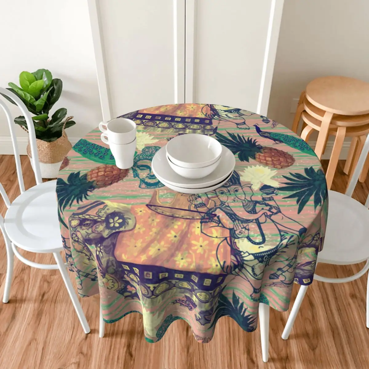 Скатерть для стола индийские Слоны цветы ананасы скатерть спальни общежития