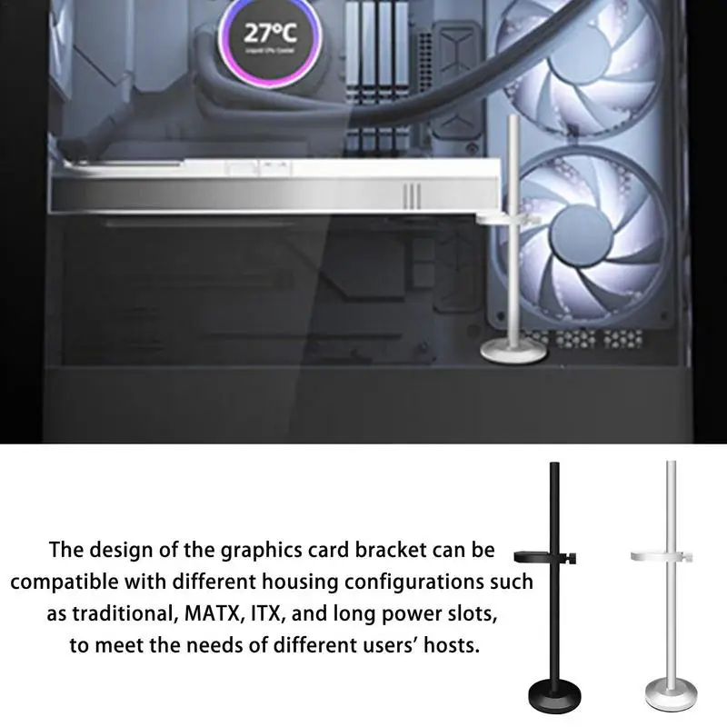 

Держатель для видеокарты, регулируемый по высоте кронштейн для видеокарты с магнитным держателем для графического процессора, чтобы предо...